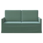 vidaXL Sofa pre 2 osoby Morská zelená 150 x 81 x 82 cm Zamat – Obrázok 3