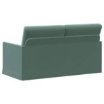 vidaXL Sofa pre 2 osoby Morská zelená 150 x 81 x 82 cm Zamat – Obrázok 5