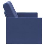 vidaXL Sofa pre 2 osoby Policajná modrá 150 x 81 x 82 cm Zamat – Obrázok 4