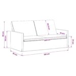 vidaXL Sofa pre 2 osoby Jungle Green 150 x 81 x 82 cm – Obrázok 9
