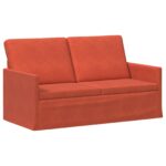 vidaXL Sofa pre 2 osoby Červenooranžová 150 x 81 x 82 cm – Obrázok 2