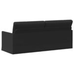 vidaXL Sedačka pre 3 Čierna 190 x 81 x 82 cm Látka – Obrázok 5