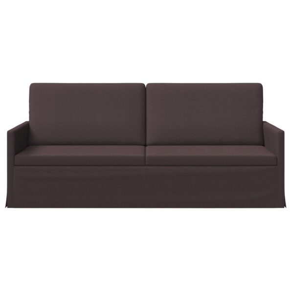 vidaXL Sedačka pre 3 Tmavohnedá 190 x 81 x 82 cm Látka – Obrázok 3