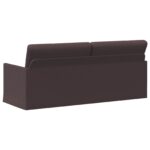 vidaXL Sedačka pre 3 Tmavohnedá 190 x 81 x 82 cm Látka – Obrázok 5
