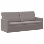 vidaXL Sedačka pre 3 Sivohnedá 190 x 81 x 82 cm Látka – Obrázok 2
