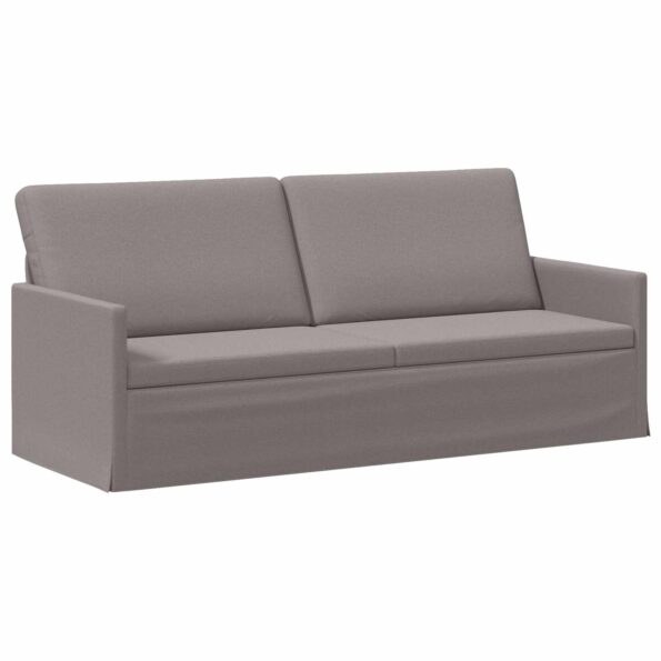 vidaXL Sedačka pre 3 Sivohnedá 190 x 81 x 82 cm Látka – Obrázok 2