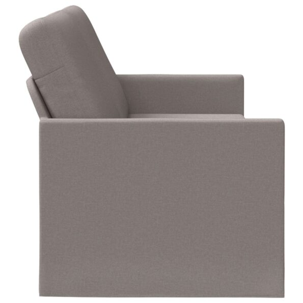 vidaXL Sedačka pre 3 Sivohnedá 190 x 81 x 82 cm Látka – Obrázok 4