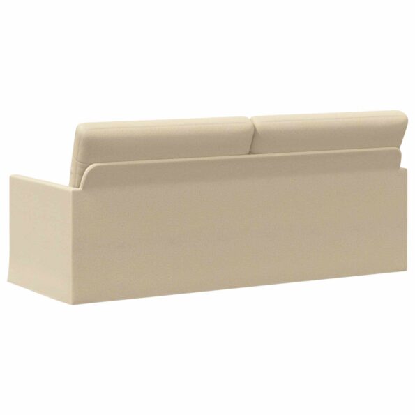 vidaXL Sedačka pre 3 Krémová 190 x 81 x 82 cm Látka – Obrázok 5