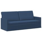 vidaXL Sedačka pre 3 Modrá 190 x 81 x 82 cm Látka – Obrázok 2