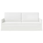 vidaXL Sedačka pre 3 Biela 190 x 81 x 82 cm Látka – Obrázok 3