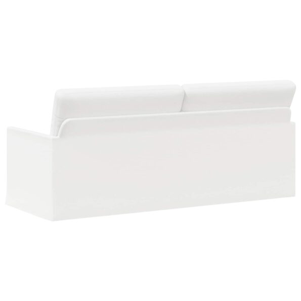 vidaXL Sedačka pre 3 Biela 190 x 81 x 82 cm Látka – Obrázok 5