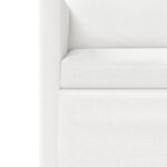 vidaXL Sedačka pre 3 Biela 190 x 81 x 82 cm Látka – Obrázok 6