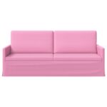 vidaXL Sedačka pre 3 Ružová 190 x 81 x 82 cm Látka – Obrázok 3