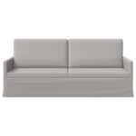 vidaXL Sedačka pre 3 Oblá šedá 190 x 81 x 82 cm Látka – Obrázok 3