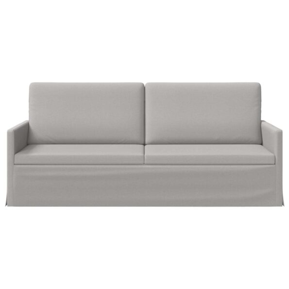 vidaXL Sedačka pre 3 Oblá šedá 190 x 81 x 82 cm Látka – Obrázok 3