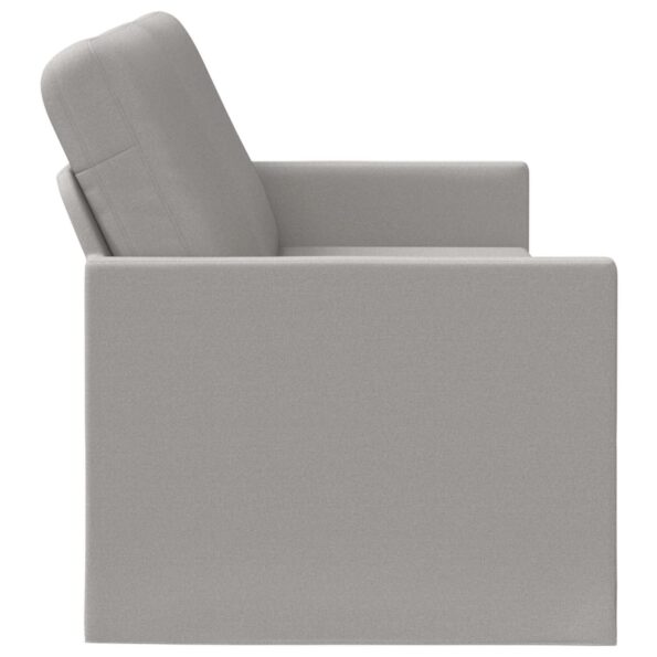 vidaXL Sedačka pre 3 Oblá šedá 190 x 81 x 82 cm Látka – Obrázok 4