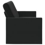 vidaXL Sedačka pre 3 Čierna 190 x 81 x 82 cm Zamat – Obrázok 4