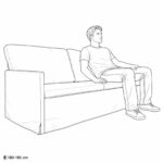 vidaXL Sedačka pre 3 Modrá 190 x 81 x 82 cm Zamat – Obrázok 10