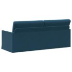 vidaXL Sedačka pre 3 Modrá 190 x 81 x 82 cm Zamat – Obrázok 5
