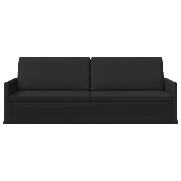 vidaXL Sedačka pre 3 Čierna 220 x 81 x 82 cm Látka – Obrázok 3