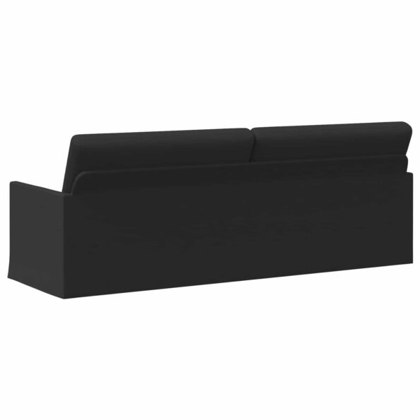 vidaXL Sedačka pre 3 Čierna 220 x 81 x 82 cm Látka – Obrázok 5