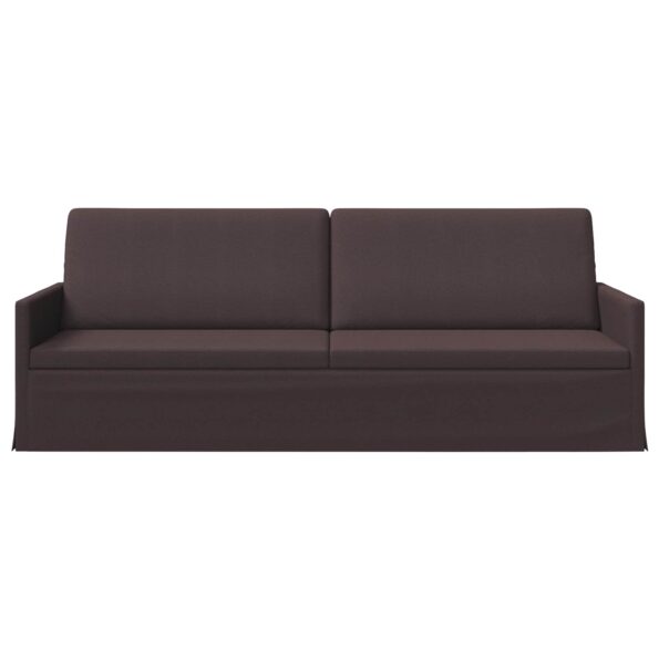 vidaXL Sedačka pre 3 Tmavohnedá 220 x 81 x 82 cm Látka – Obrázok 3