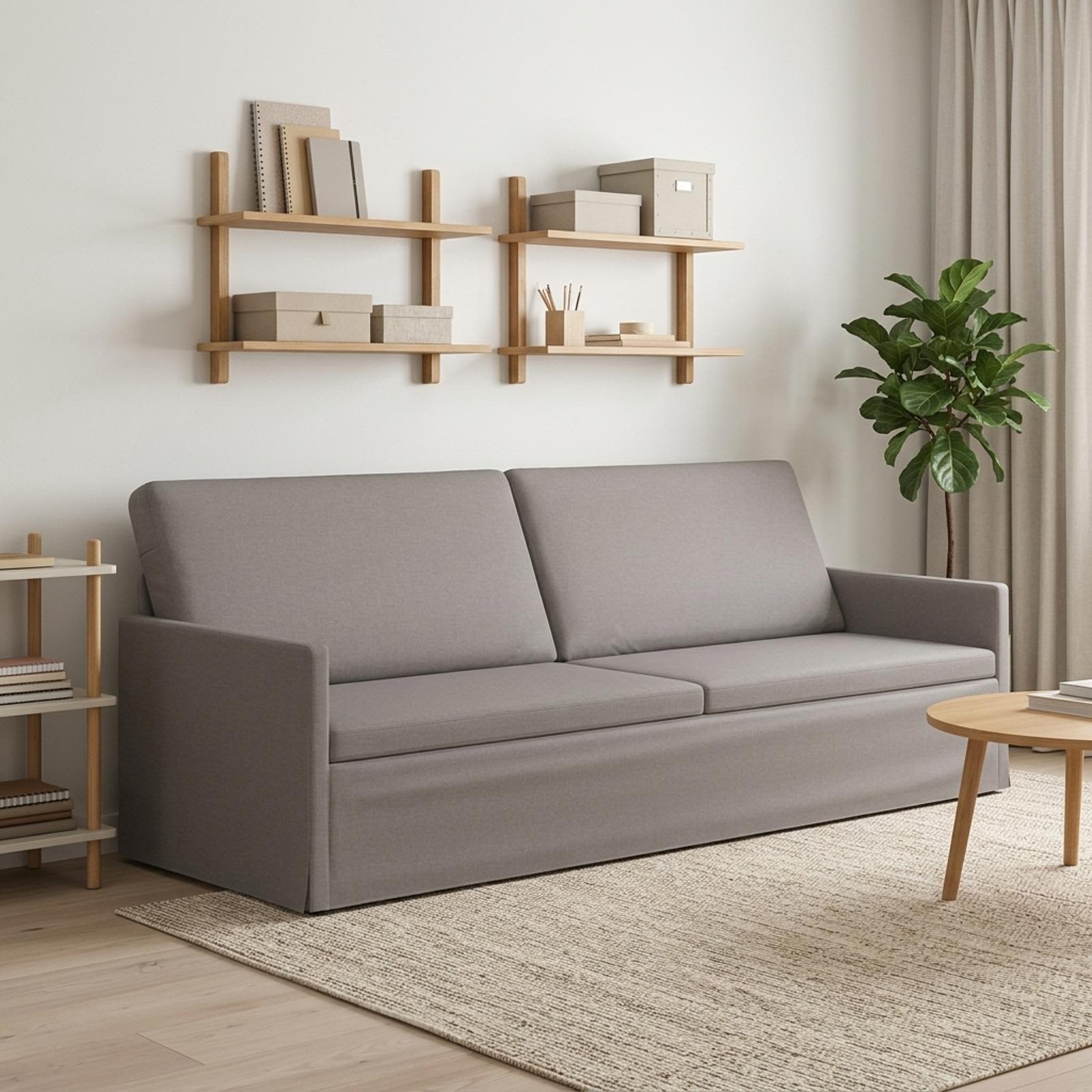 42041145_1.jpg vidaXL Sedačka pre 3 Sivohnedá 220 x 81 x 82 cm Látka – Obrázok 1