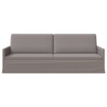 vidaXL Sedačka pre 3 Sivohnedá 220 x 81 x 82 cm Látka – Obrázok 3