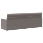 vidaXL Sedačka pre 3 Sivohnedá 220 x 81 x 82 cm Látka – Obrázok 5