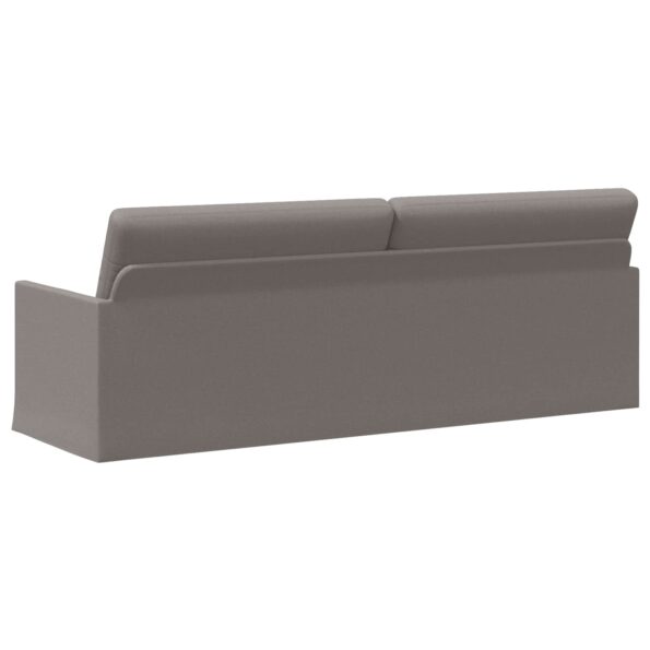 vidaXL Sedačka pre 3 Sivohnedá 220 x 81 x 82 cm Látka – Obrázok 5