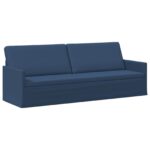 vidaXL Sedačka pre 3 Modrá 220 x 81 x 82 cm Látka – Obrázok 2