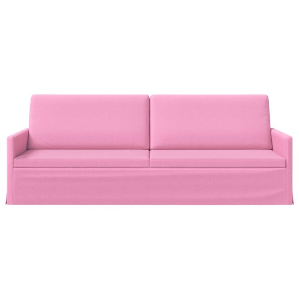 vidaXL Sedačka pre 3 Ružová 220 x 81 x 82 cm Látka – Obrázok 3