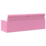 vidaXL Sedačka pre 3 Ružová 220 x 81 x 82 cm Látka – Obrázok 5