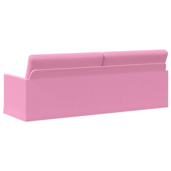 vidaXL Sedačka pre 3 Ružová 220 x 81 x 82 cm Látka – Obrázok 5