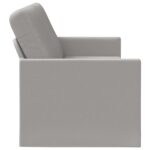 vidaXL Sedačka pre 3 Oblá šedá 220 x 81 x 82 cm Látka – Obrázok 4