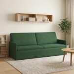 vidaXL Sedačka pre 3 Jungle Green 220 x 81 x 82 cm Kordúrová tkanina