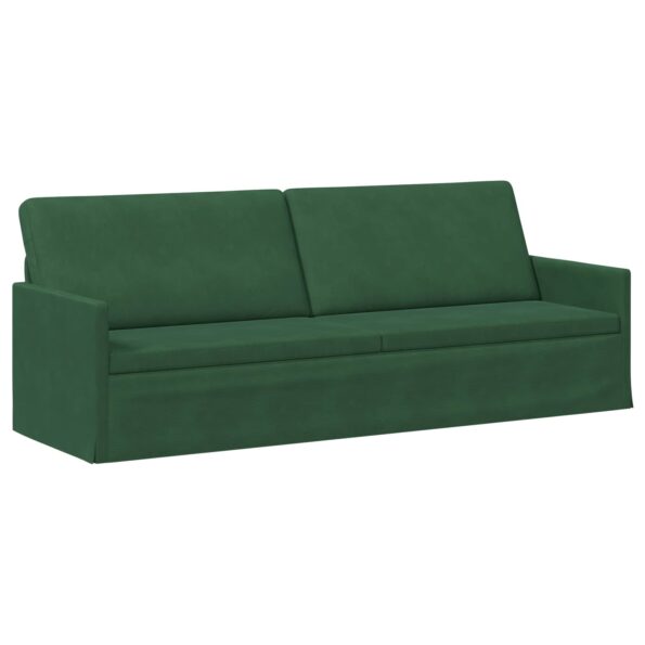 vidaXL Sedačka pre 3 Jungle Green 220 x 81 x 82 cm Kordúrová tkanina – Obrázok 2