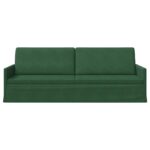 vidaXL Sedačka pre 3 Jungle Green 220 x 81 x 82 cm Kordúrová tkanina – Obrázok 3