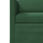 vidaXL Sedačka pre 3 Jungle Green 220 x 81 x 82 cm Kordúrová tkanina – Obrázok 6
