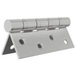vidaXL Pánt 4 ks 100 x 78 x 13 mm Strieborná Oceľ – Obrázok 3