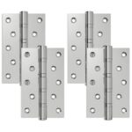 vidaXL Pánt 4 ks 125 x 75 x 13 mm Strieborná Oceľ – Obrázok 2
