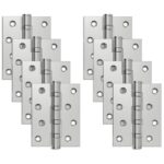 vidaXL Pánt 8 ks 100 x 78 x 13 mm Strieborná Oceľ – Obrázok 2