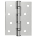 vidaXL Pánt 8 ks 100 x 78 x 13 mm Strieborná Oceľ – Obrázok 5