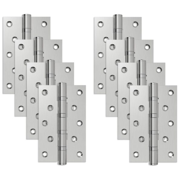 vidaXL Pánt 8 ks 125 x 75 x 13 mm Strieborná Oceľ – Obrázok 2