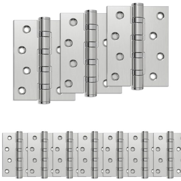vidaXL Pánt 16 ks 100 x 78 x 13 mm Strieborná Oceľ – Obrázok 2