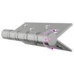 vidaXL Pánt 16 ks 100 x 78 x 13 mm Strieborná Oceľ – Obrázok 9