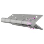 vidaXL Pánt 16 ks 125 x 75 x 13 mm Strieborná Oceľ – Obrázok 9