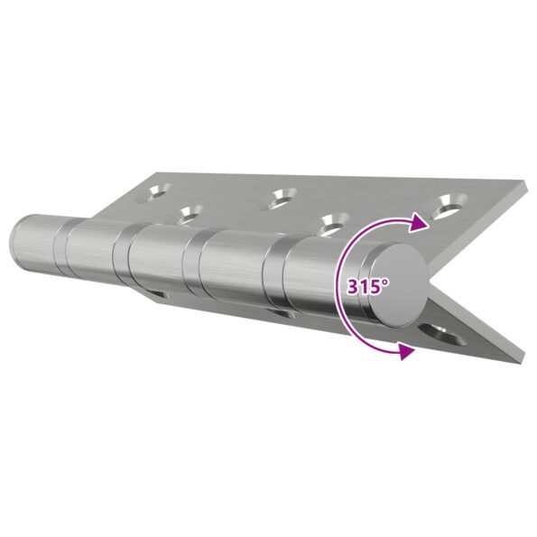 vidaXL Pánt 16 ks 125 x 75 x 13 mm Strieborná Oceľ – Obrázok 9
