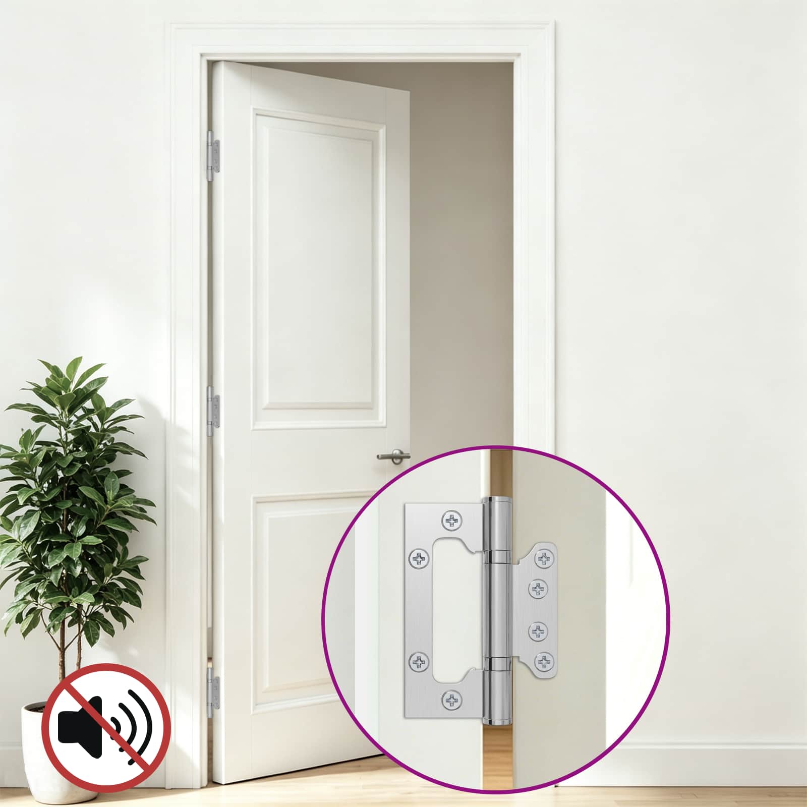42041382_1.jpg vidaXL Pánt 4 ks 100 x 75 x 13 mm Strieborná Oceľ – Obrázok 1