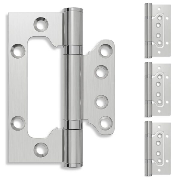 vidaXL Pánt 4 ks 100 x 75 x 13 mm Strieborná Oceľ – Obrázok 2
